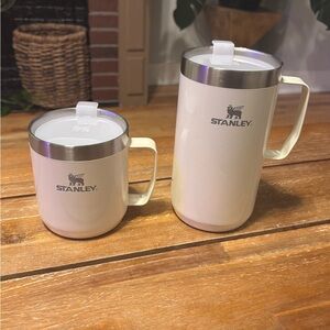 Stanley White Mugs with Silver Accents Coffee Mug Set